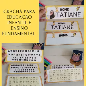 Imagem de capa para o Ebook CRACHÁ PARA EDUCAÇÃO INFANTIL E ENSINO FUNDAMENTAL