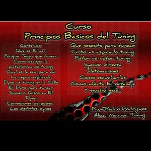 Imagen de portada para Curso online CURSO PRINCIPIOS BASICOS DEL TUNING