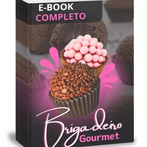 Imagem de capa para o Ebook BRIGADEIROS GOURMETS 