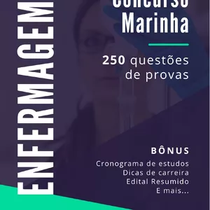 Imagem de capa para o Ebook Enfermeiro da Marinha- 250 questões de provas