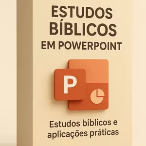 Imagem de capa para o Ebook Estudos Bíblicos, ilustrações e aplicações práticas em power point