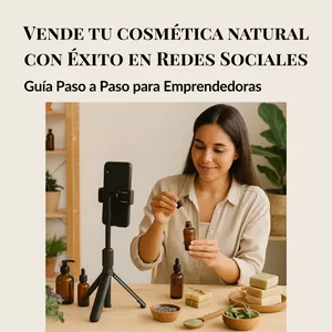 Imagen de portada para Ebook Vende tu cosmética natural con Éxito en Redes Sociales