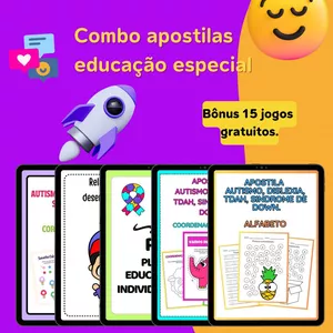 Imagem de capa para o Ebook Combo Apostila Educação Especial