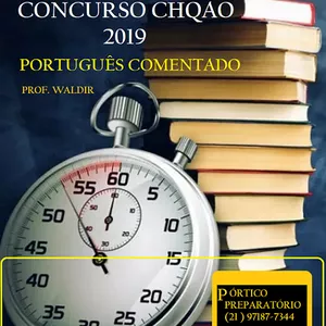 Imagem de capa para o Ebook Prova CHQAO 2019 - Português questões comentadas  