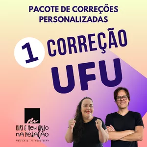 Imagem de capa para o Curso online Pacote 1 Correção de Redação UFU
