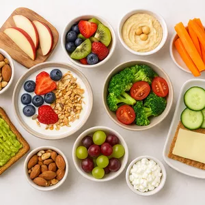 Imagen de portada para Ebook 20 snacks saludables en 5 minutos