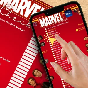 Imagem de capa para o Ebook Checklist MARVEL e CLICK LIST dos filmes