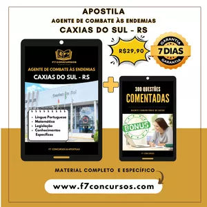Imagem do curso Apostila Agente de Combate às Endemias de Caxias do Sul - RS