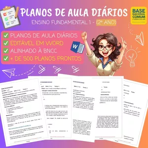 Imagem de capa para o Ebook 500 Planos de Aulas Diários (BNCC) - 2º ano