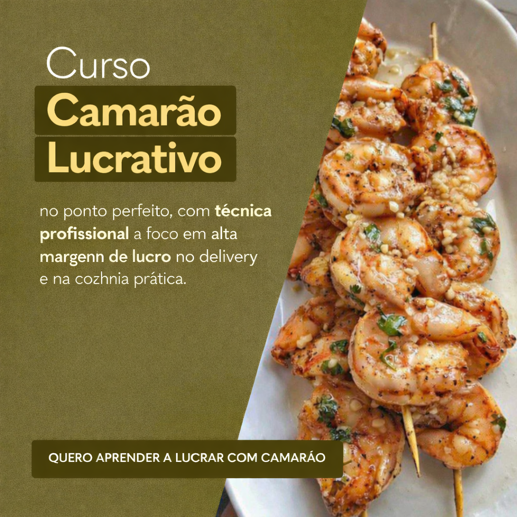  🎥 🦐 Camarão Lucrativo - curso em vídeo  >