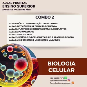 Imagem de capa para o Ebook Aulas prontas - Biologia Celular - Combo 2