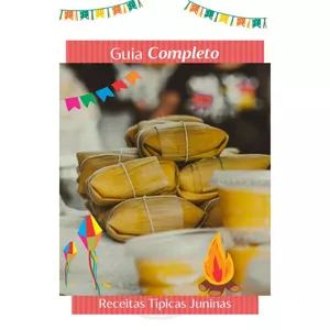 Imagem de capa para o Ebook Guia de Receitas Típicas Juninas