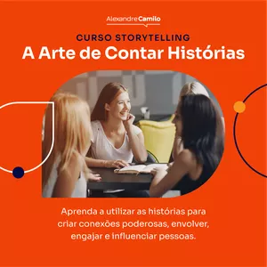 Imagem de capa para o Evento presencial Curso Storytelling - A Arte de Contar Histórias