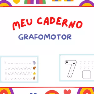 Imagem de capa para o Ebook Caderno Grafomotor