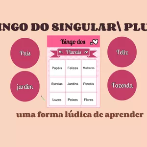 Imagem de capa para o Ebook Bingo do Singular\Plural