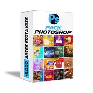 Imagem de capa para o Curso online Pack Photoshop