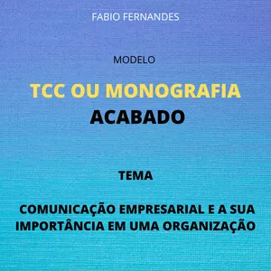 Imagem de capa para o Ebook TCC MODELO ACABADO