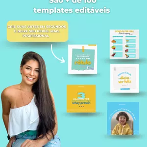Imagem de capa para o Curso online Pack Canva Nutri Expert