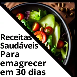 Imagem de capa para o Ebook 100 receitas saudáveis para emagrecer em 30 dias 