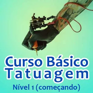 Imagem de capa para o Curso online Curso Básico de Tatuagem  - Nível 1 (começando)