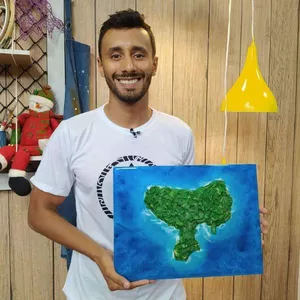 Imagem de Quadro de Ilha em Relevo criado por Gutemberg Motta na hotmart