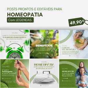 Pack Canva Homeopatia 