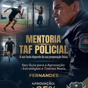 Imagem do curso TAF para concursos de carreiras policiais.