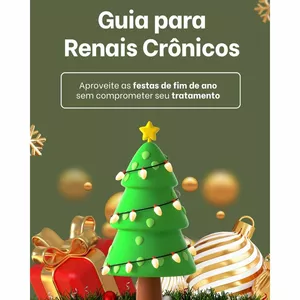 Imagem de capa para o Ebook Guia para renais crônicos: Aproveite as festas de fim de ano sem comprometer seu tratamento. 
