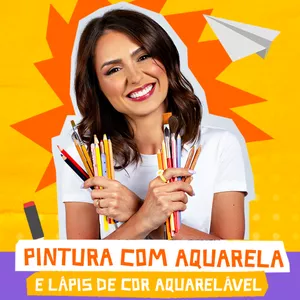 Imagem de capa para o Curso online Curso de Pintura com Aquarela e Lápis de Cor Aquarelável