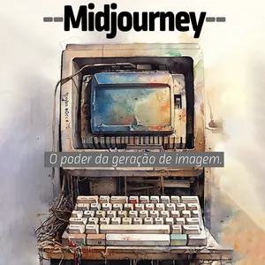 Imagem de capa para o Ebook APOSTILA - Midjourney 