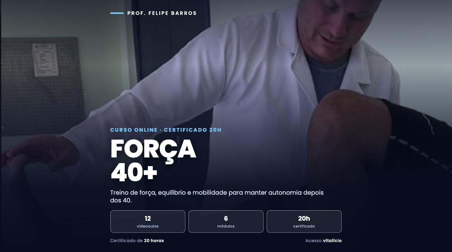 Imagem do curso Força 40+