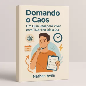 Imagem de capa para o Curso online Domando o caos - um guia real para viver com o TDAH 