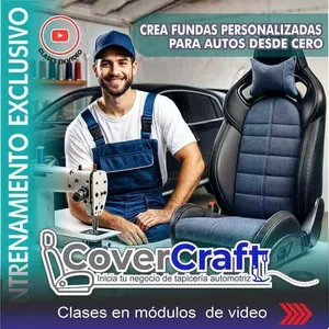 Imagen de portada para Curso online Tapiceria Automotriz: Crea fundas personalizadas para autos desde cero 