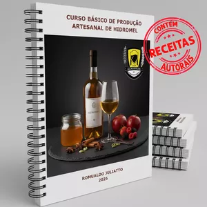 Imagem de capa para o Ebook Apostila de Produção Artesanal de Hidromel