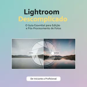 Imagem de capa para o Ebook Lightroom Descomplicado