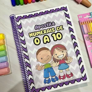 Imagem de capa para o Ebook Apostila dos numerais de 0 a 10