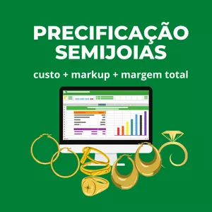 Imagem de capa para o Curso online PRECIFICAÇÃO DE SEMIJOIAS + MARKUP E GANHO LÍQUIDO