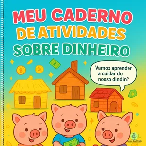 Imagem de capa para o Ebook Meu Caderno de Atividades sobre Dinheiro