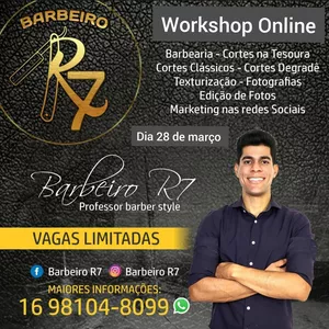 Imagem de capa para o Curso online WorkShop Barbeiro R7