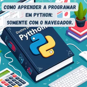 Imagem de capa para o Ebook Como Aprender a Programar em Python: Somente com o Navegador.