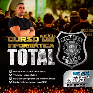 Imagem de capa para o Curso online Informática Total Polícia Penal do Ceará
