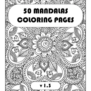 Imagem principal do produto 50 Mandalas Coloring Pages v1.3