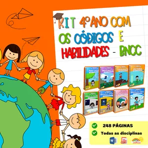 Imagem de capa para o Ebook Kit 4º Ano com os códigos e habilidades - BNCC