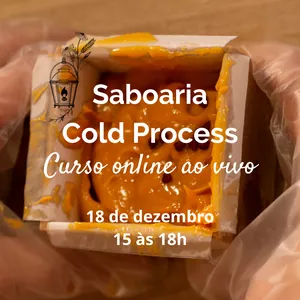 Imagem principal do produto CURSO ONLINE Saboaria Cold Process 18/12 