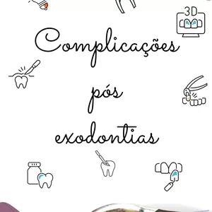 Imagem de capa para o Ebook Complicações pós exodontia