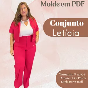 Imagem de capa para o Ebook MOLDE EM PDF CONJUNTO LETÍCIA 