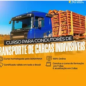 Curso para condutores de veículos de transporte de carga indivisível