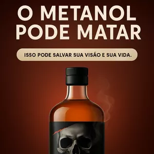 Imagem de capa para o Ebook O metanol pode matar