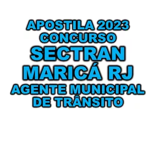 Imagem de capa para o Ebook Apostila concurso SECTRAN Maricá RJ 2023 Agente Municipal de Trânsito