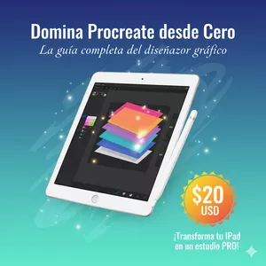 Imagen de portada para Curso online Domina Procréate desde cero- La guía completa del diseñador grafico 